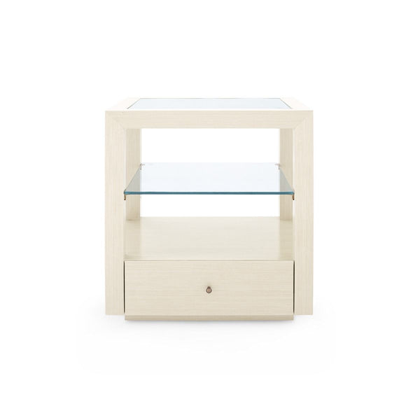 Villa & House - Gavin 1-drawer Side Table, Blanched Oak-Bungalow 5-Blue Hand Home