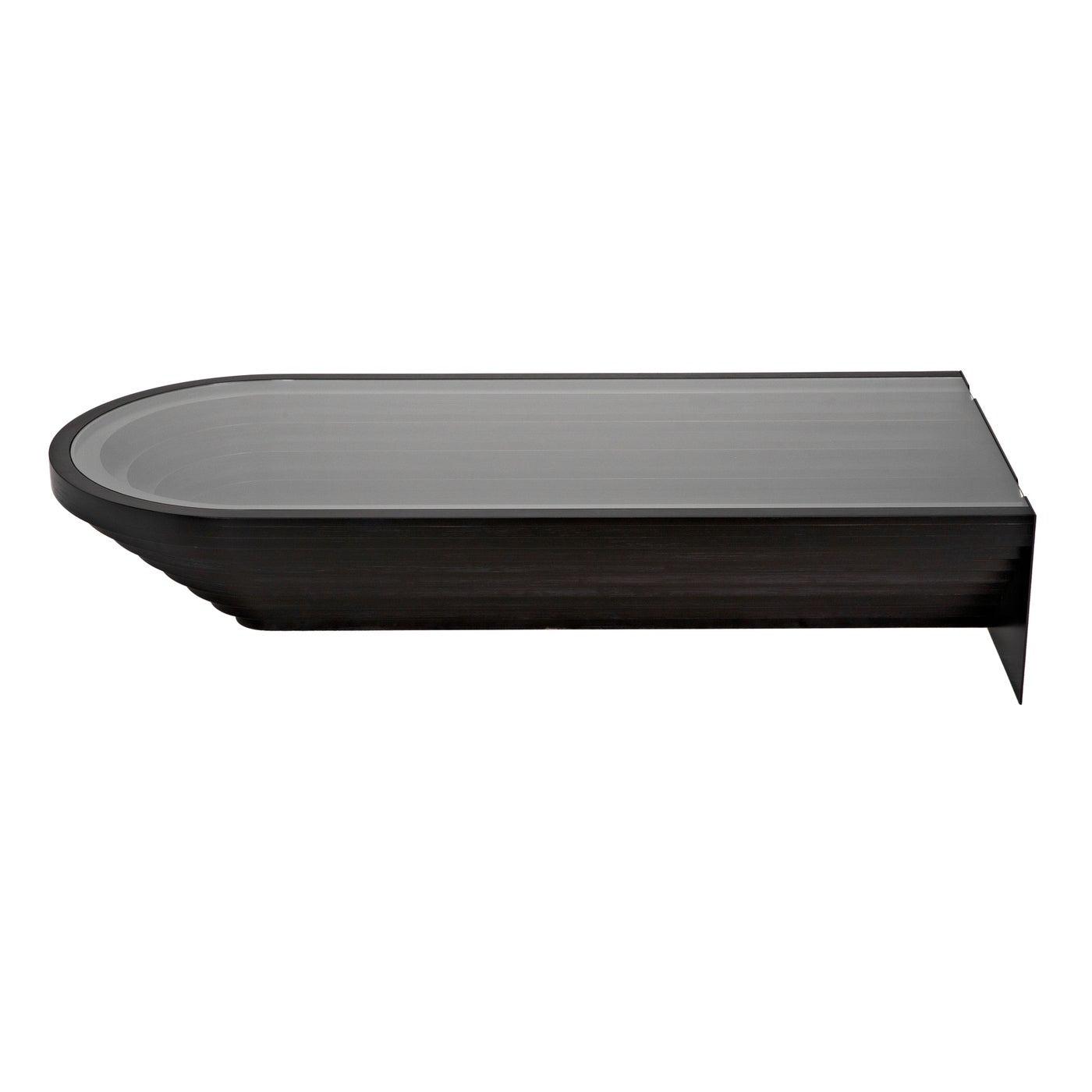 Colosseum Coffee Table, Plywood/Glass/Steel-CFC Furniture-Blue Hand Home