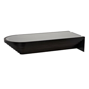 Colosseum Coffee Table, Plywood/Glass/Steel-CFC Furniture-Blue Hand Home