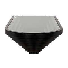 Colosseum Coffee Table, Plywood/Glass/Steel-CFC Furniture-Blue Hand Home