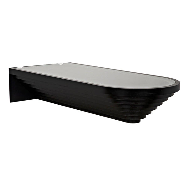 Colosseum Coffee Table, Plywood/Glass/Steel-CFC Furniture-Blue Hand Home