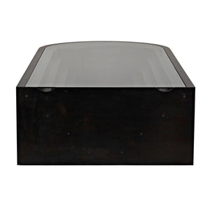 Colosseum Coffee Table, Plywood/Glass/Steel-CFC Furniture-Blue Hand Home