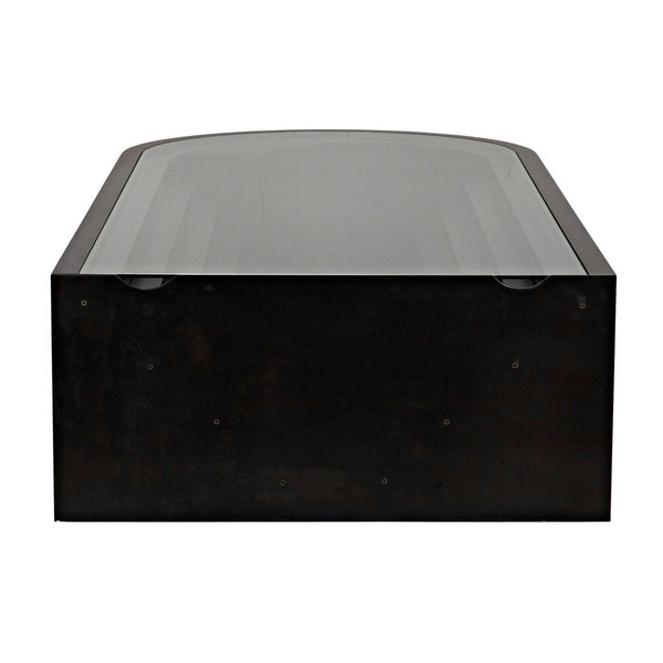 Colosseum Coffee Table, Plywood/Glass/Steel-CFC Furniture-Blue Hand Home