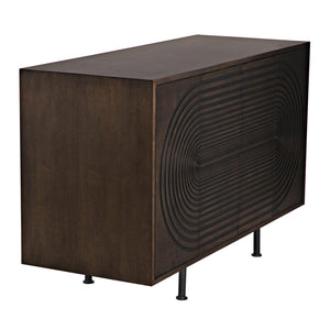 Ascot Credenza, Walnut Veneer-CFC Furniture-Blue Hand Home