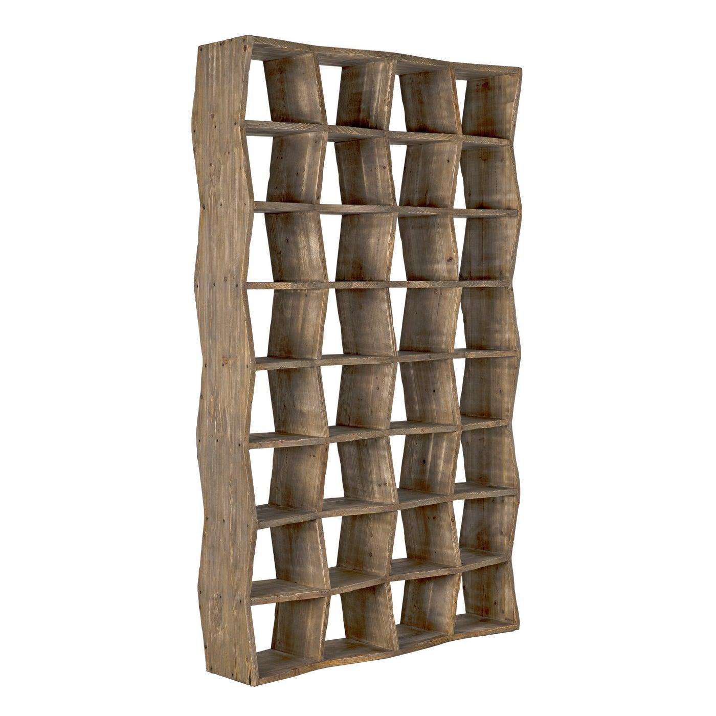 Zig-Zag Bookcase-Noir Furniture-Blue Hand Home