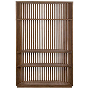 Noir Furniture Opal Bookcase, Teak-Noir Furniture-Blue Hand Home