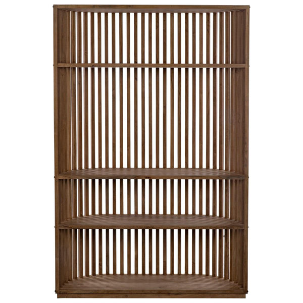 Noir Furniture Opal Bookcase, Teak-Noir Furniture-Blue Hand Home