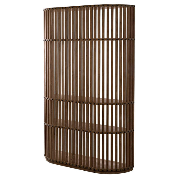 Noir Furniture Opal Bookcase, Teak-Noir Furniture-Blue Hand Home