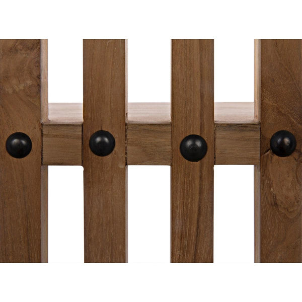 Noir Furniture Opal Bookcase, Teak-Noir Furniture-Blue Hand Home