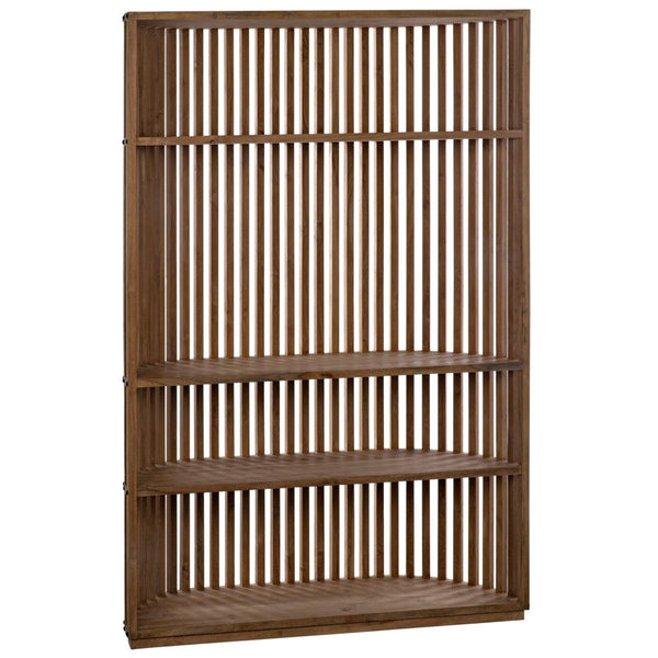 Noir Furniture Opal Bookcase, Teak-Noir Furniture-Blue Hand Home