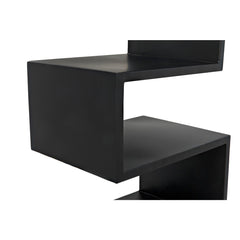 Noir Laszlo Bookcase, Black Steel-Noir Furniture-Blue Hand Home