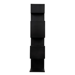 Noir Laszlo Bookcase, Black Steel-Noir Furniture-Blue Hand Home