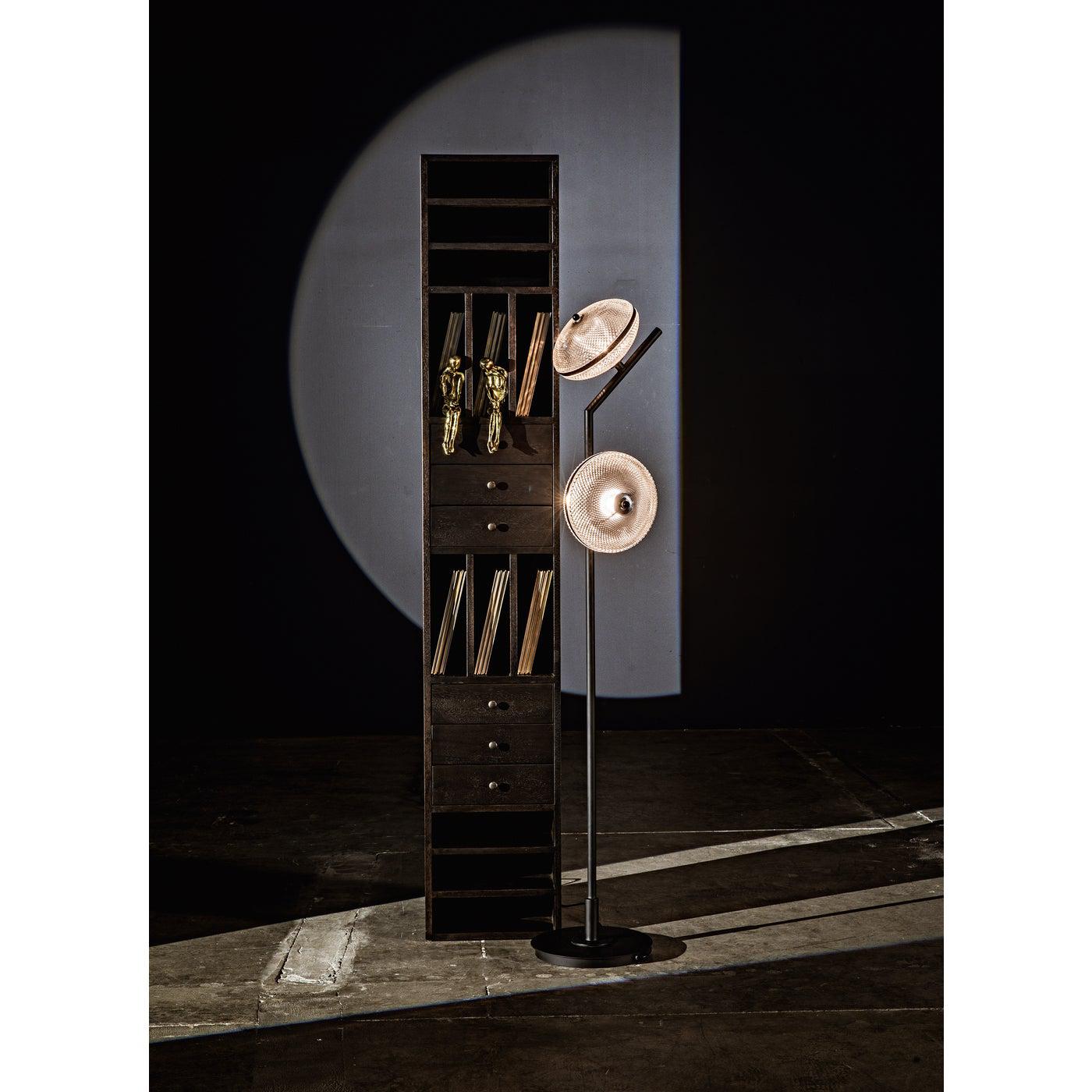 Noir Tubula Bookcase, Ebony Walnut-Noir Furniture-Blue Hand Home