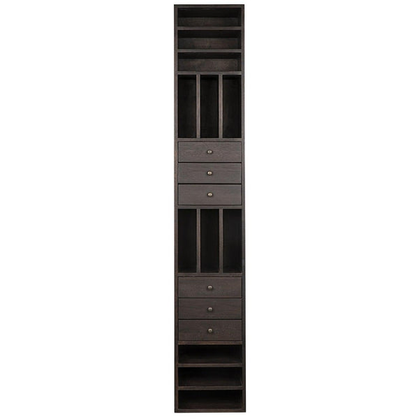 Noir Tubula Bookcase, Ebony Walnut-Noir Furniture-Blue Hand Home
