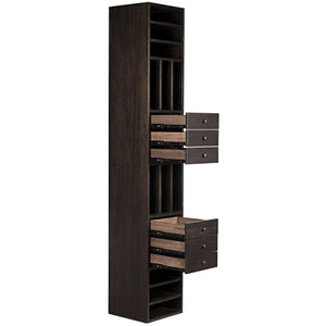 Noir Tubula Bookcase, Ebony Walnut-Noir Furniture-Blue Hand Home