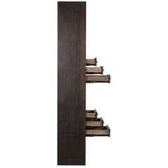 Noir Tubula Bookcase, Ebony Walnut-Noir Furniture-Blue Hand Home