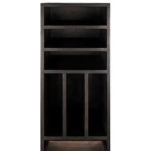 Noir Tubula Bookcase, Ebony Walnut-Noir Furniture-Blue Hand Home
