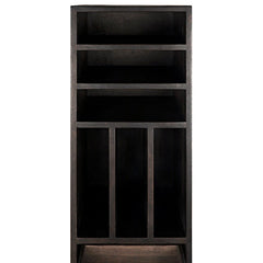 Noir Tubula Bookcase, Ebony Walnut-Noir Furniture-Blue Hand Home