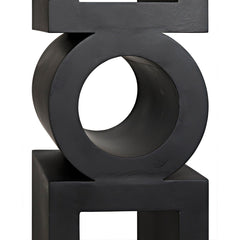 Noir Koko Bookcase, Black Steel-Noir Furniture-Blue Hand Home