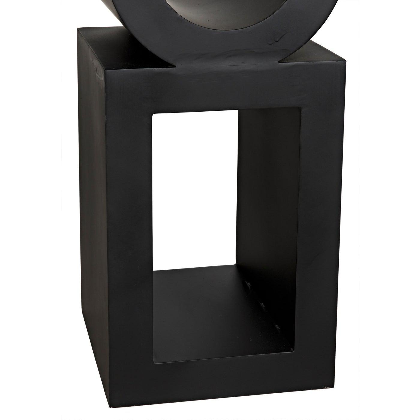 Noir Koko Bookcase, Black Steel-Noir Furniture-Blue Hand Home