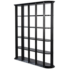 Noir Foster Bookcase, Black Steel-Noir Furniture-Blue Hand Home