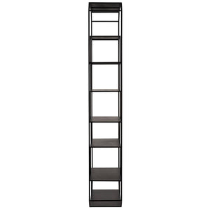 Noir Marquise Bookcase, Black Steel-Noir Furniture-Blue Hand Home