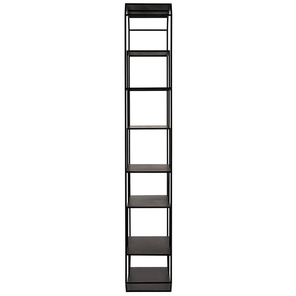 Noir Marquise Bookcase, Black Steel-Noir Furniture-Blue Hand Home