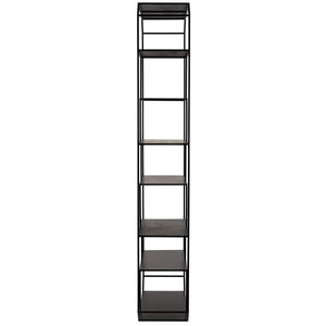Noir Marquise Bookcase, Black Steel-Noir Furniture-Blue Hand Home