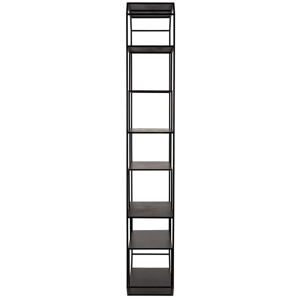 Noir Marquise Bookcase, Black Steel-Noir Furniture-Blue Hand Home