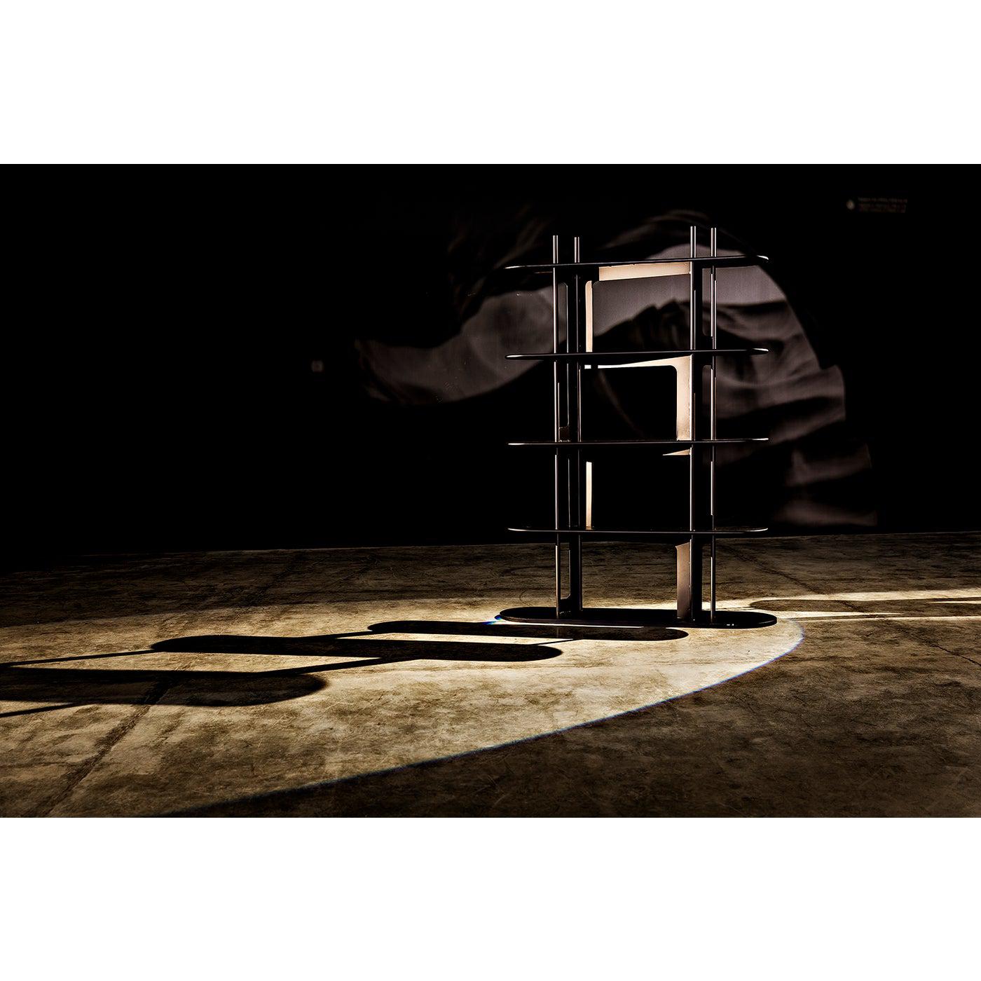Noir Ochoa Bookcase, Black Steel-Noir Furniture-Blue Hand Home