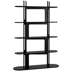 Noir Ochoa Bookcase, Black Steel-Noir Furniture-Blue Hand Home
