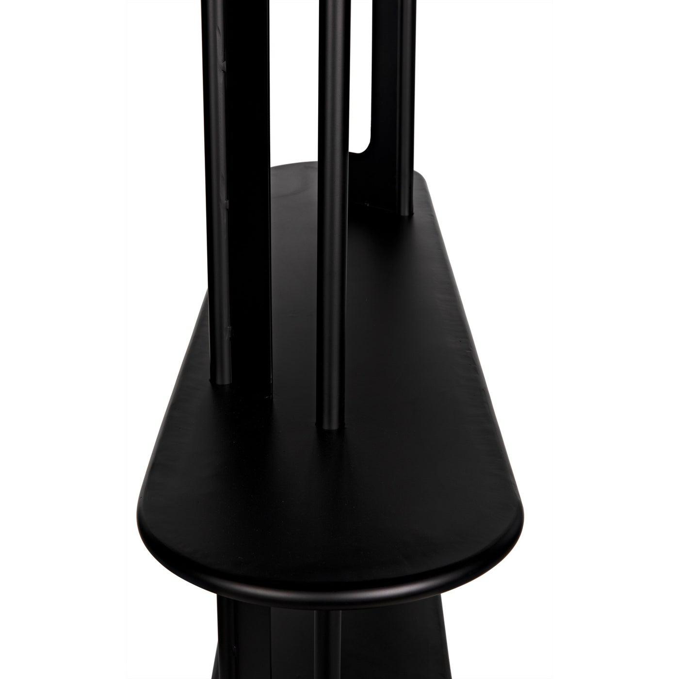Noir Ochoa Bookcase, Black Steel-Noir Furniture-Blue Hand Home