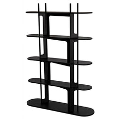 Noir Ochoa Bookcase, Black Steel-Noir Furniture-Blue Hand Home