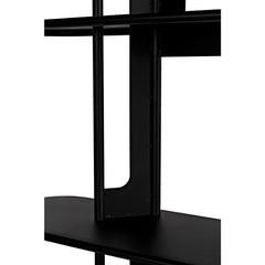 Noir Ochoa Bookcase, Black Steel-Noir Furniture-Blue Hand Home