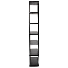 Noir Vetra Bookcase, Hand Rubbed Black-Noir Furniture-Blue Hand Home