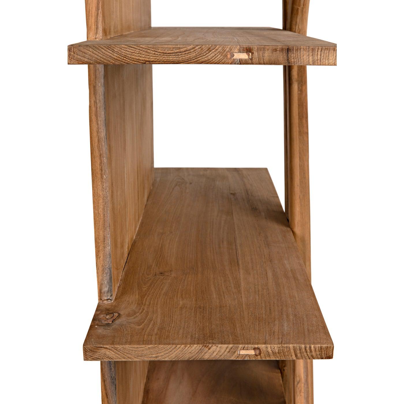 Noir Vetra Bookcase, Teak-Noir Furniture-Blue Hand Home