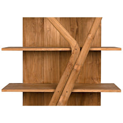 Noir Vetra Bookcase, Teak-Noir Furniture-Blue Hand Home