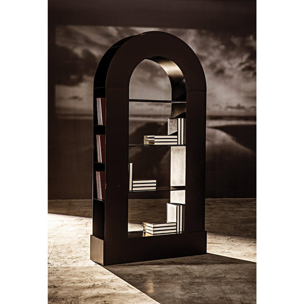 Noir Triumph Bookcase, Black Steel-Noir Furniture-Blue Hand Home