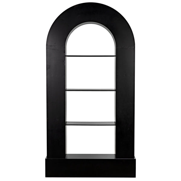 Noir Triumph Bookcase, Black Steel-Noir Furniture-Blue Hand Home