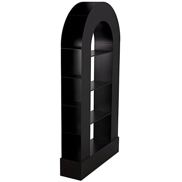 Noir Triumph Bookcase, Black Steel-Noir Furniture-Blue Hand Home