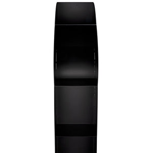 Noir Triumph Bookcase, Black Steel-Noir Furniture-Blue Hand Home