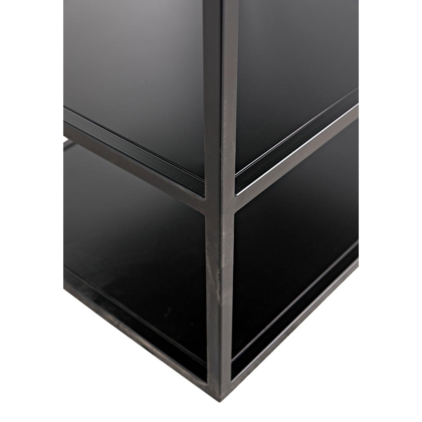 Noir Downtown A Bookcase, Black Metal-Noir Furniture-Blue Hand Home