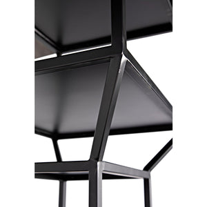 Noir Downtown A Bookcase, Black Metal-Noir Furniture-Blue Hand Home