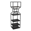 Noir Downtown A Bookcase, Black Metal-Noir Furniture-Blue Hand Home