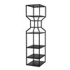 Noir Downtown A Bookcase, Black Metal-Noir Furniture-Blue Hand Home