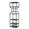 Noir Downtown A Bookcase, Black Metal-Noir Furniture-Blue Hand Home