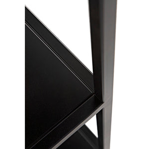 Noir Downtown B Bookcase, Black Metal-Noir Furniture-Blue Hand Home