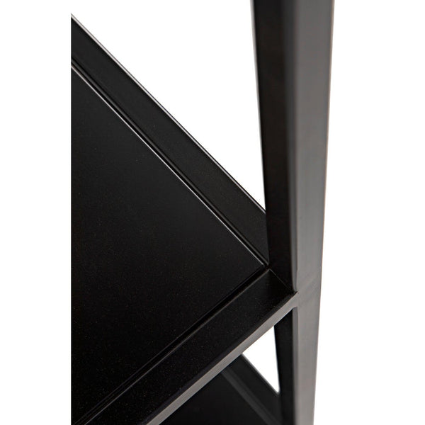 Noir Downtown B Bookcase, Black Metal-Noir Furniture-Blue Hand Home