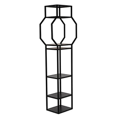 Noir Downtown B Bookcase, Black Metal-Noir Furniture-Blue Hand Home
