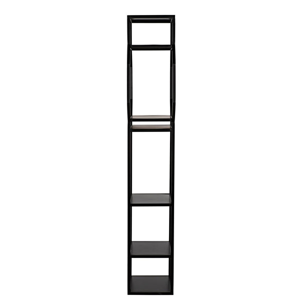 Noir Downtown B Bookcase, Black Metal-Noir Furniture-Blue Hand Home